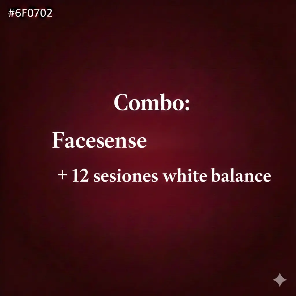 Facesense + 12  sesiones white balance